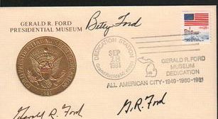 Gerald and Betty Ford FDC signed (1 of 1)
