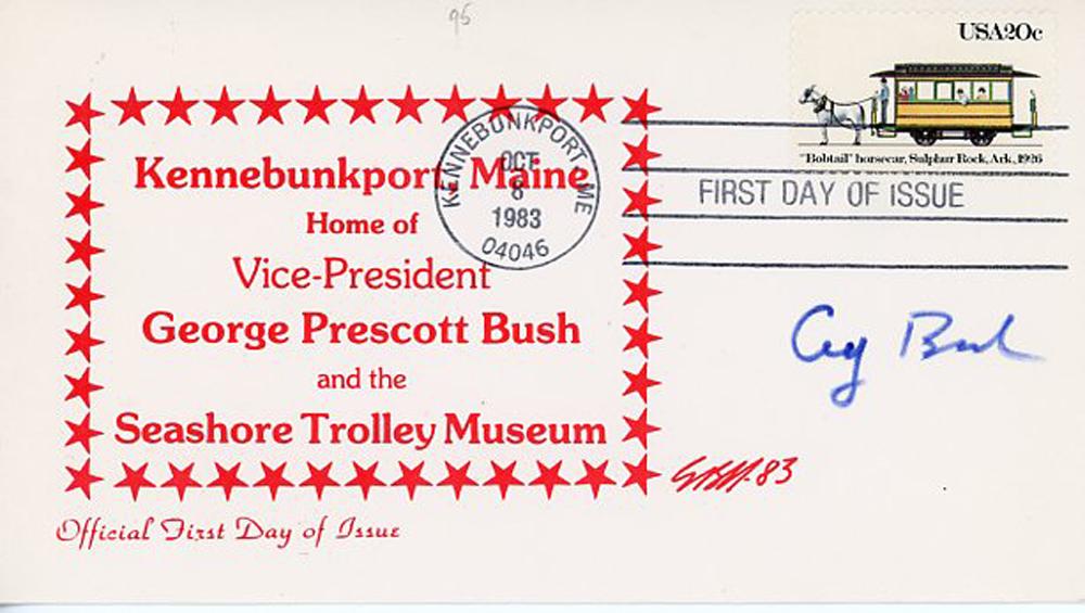 George Bush Signed FDC (1 of 1)