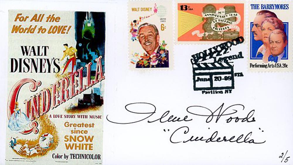 Ilene Woods Signed Disney FDC (1 of 1)