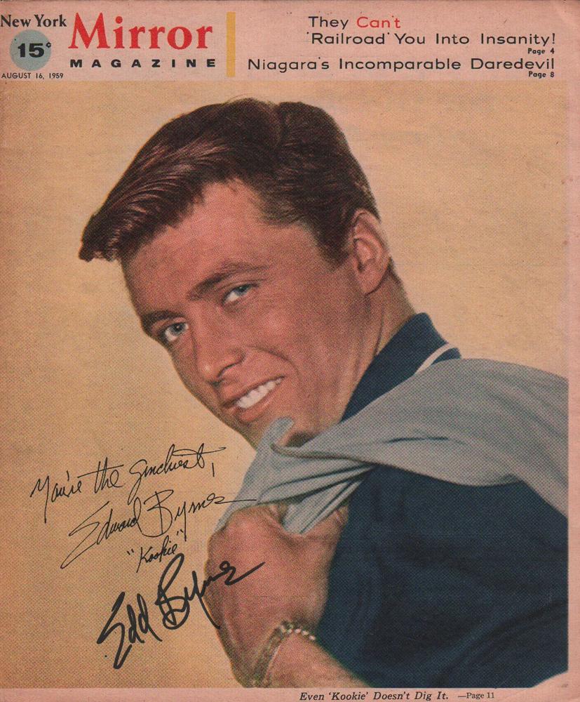 Edd Byrnes Signed Newspaper Insert (1 of 1)