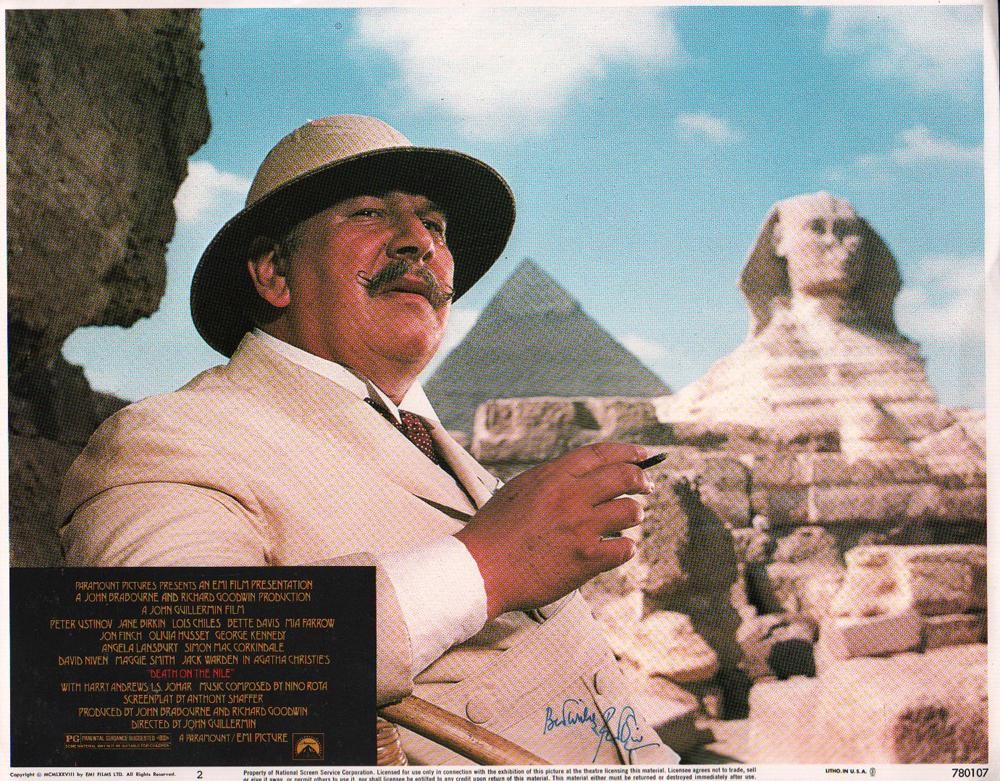 Peter Ustinov Signed Lobby Card (1 of 1)