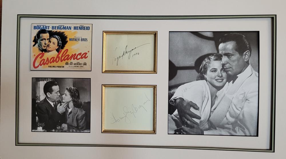 Ingrid Bergman Humphrey Bogart Signatures (1 of 1)