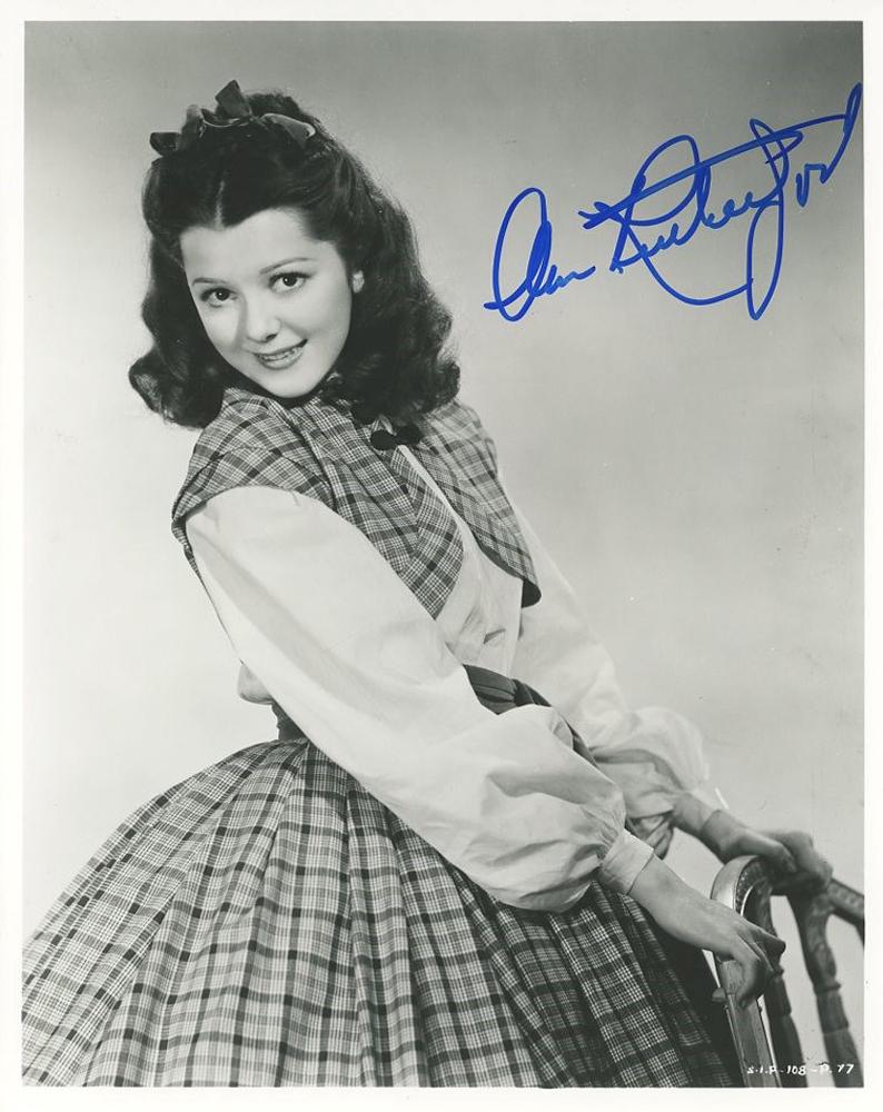 Ann Rutherford signed photograph (1 of 1)