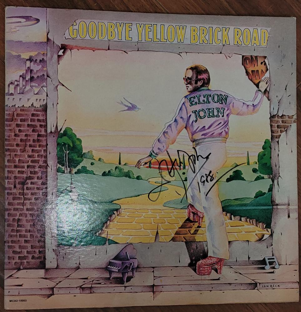 Elton John Goodbye Yellow Brick Road LP signed (1 of 1)