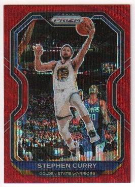Stephen Curry red holo Prizm card (1 of 1)