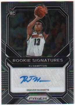 R.J. Hampton autographed rookie card (1 of 1)