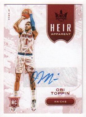 Obi Toppin Autographed card rookie (1 of 1)