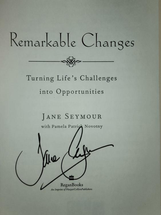 Jane Seymour signed book (1 of 1)