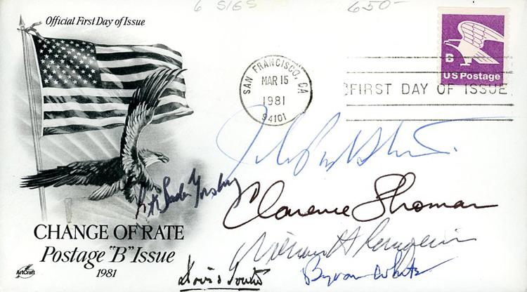 Supreme Court rare signed FDC (1 of 1)