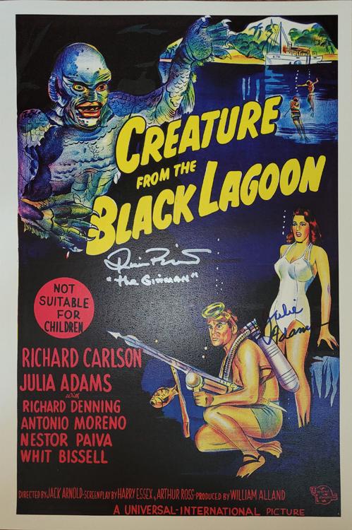 Creature from the Black Lagoon poster signed (1 of 1)