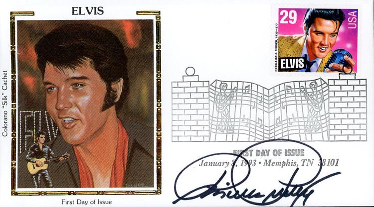 Priscilla Presley signed Elvis FDC (1 of 1)