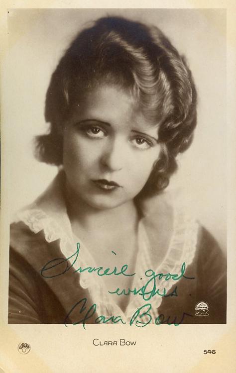 Clara Bow signed postcard image (1 of 1)