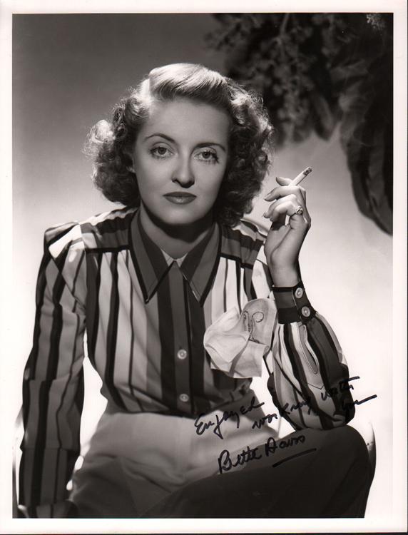 Bette Davis signed 11x14 photograph (1 of 1)