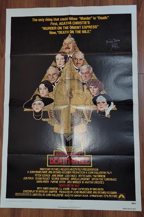 Death on the Nile movie poster signed (1 of 1)