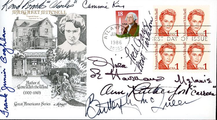 Gone with the Wind signed cast FDC (1 of 1)