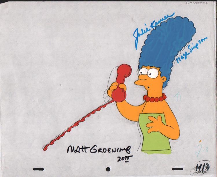 Simpsons signed original animation cel (1 of 1)