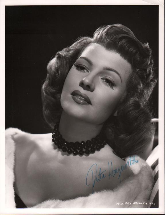 Rita Hayworth signed photograph (1 of 1)