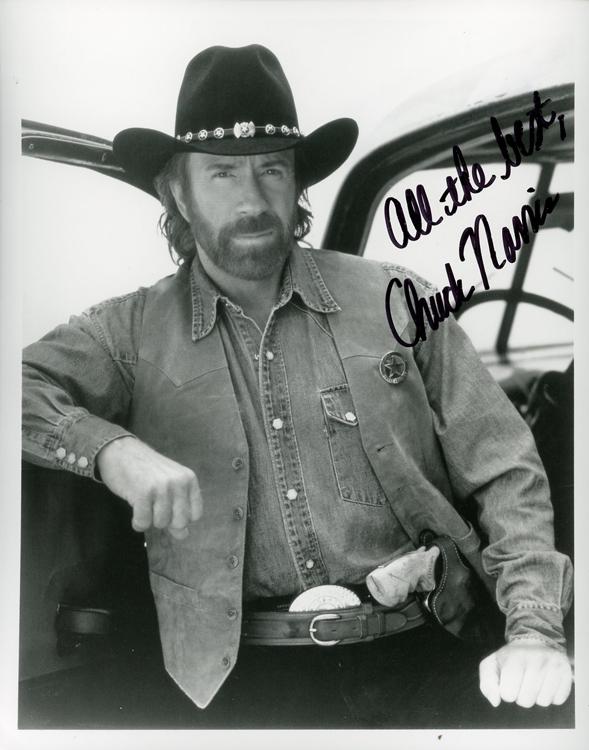 Chuck Norris signed photograph (1 of 1)