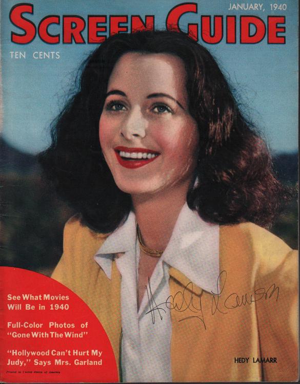 Hedy Lamarr signed magazine (1 of 1)