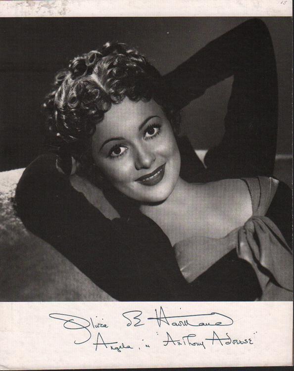 Olivia DeHavilland signed photograph (1 of 1)