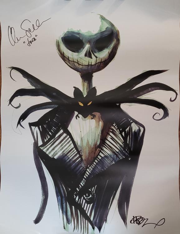Chris Sarandon signed Nightmare Before Christmas print (1 of 1)