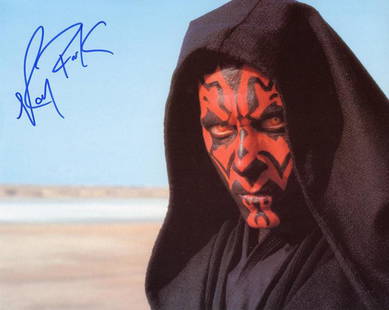 Ray Park Star Wars signed phot: As Darth Maul signed Star Wars color 8x10 with COA