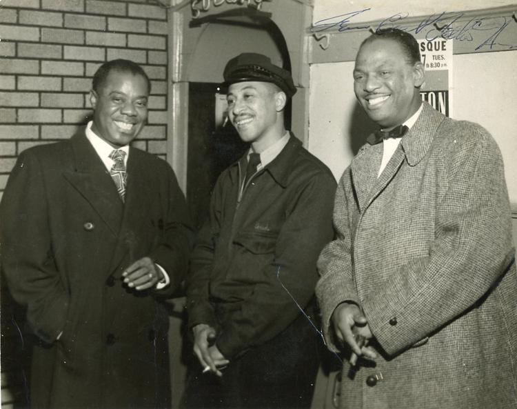 Earl Fatha Hines and Louis Armstrong rare signed photo (1 of 1)