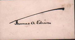 Thomas Alva Edison signature
