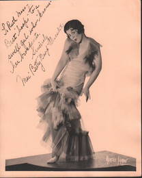 Betty Boop signed photograph