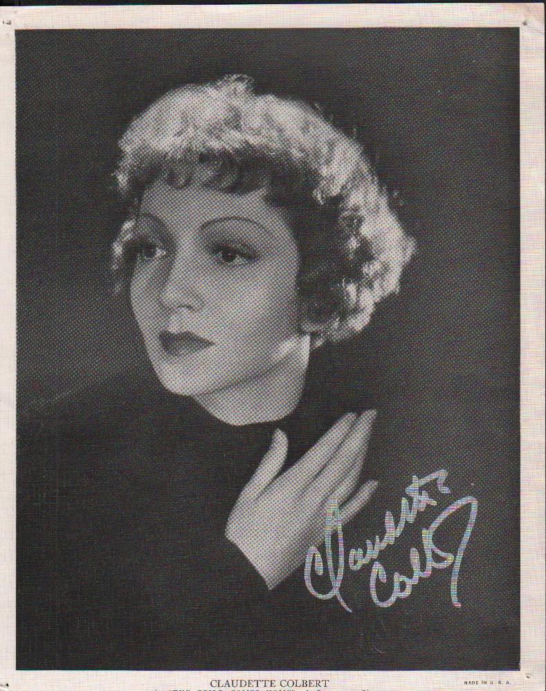 Claudette Colbert signed photograph (1 of 1)