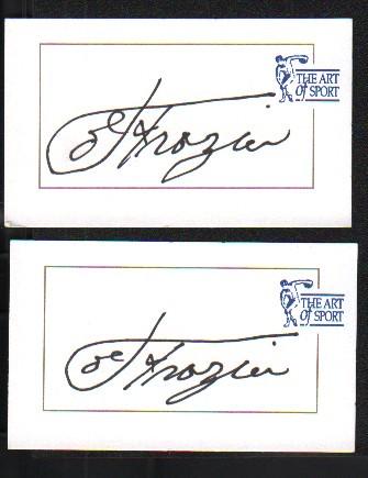 Joe Frazier lot of two cards signed (1 of 1)
