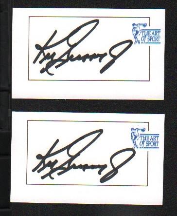 Ken Griffey Jr lot of two signed cards (1 of 1)