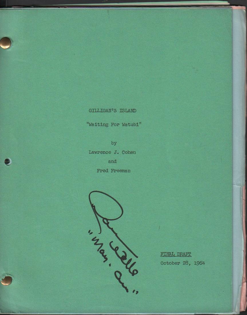 her personal set used script from a Gilligans Island (1 of 1)