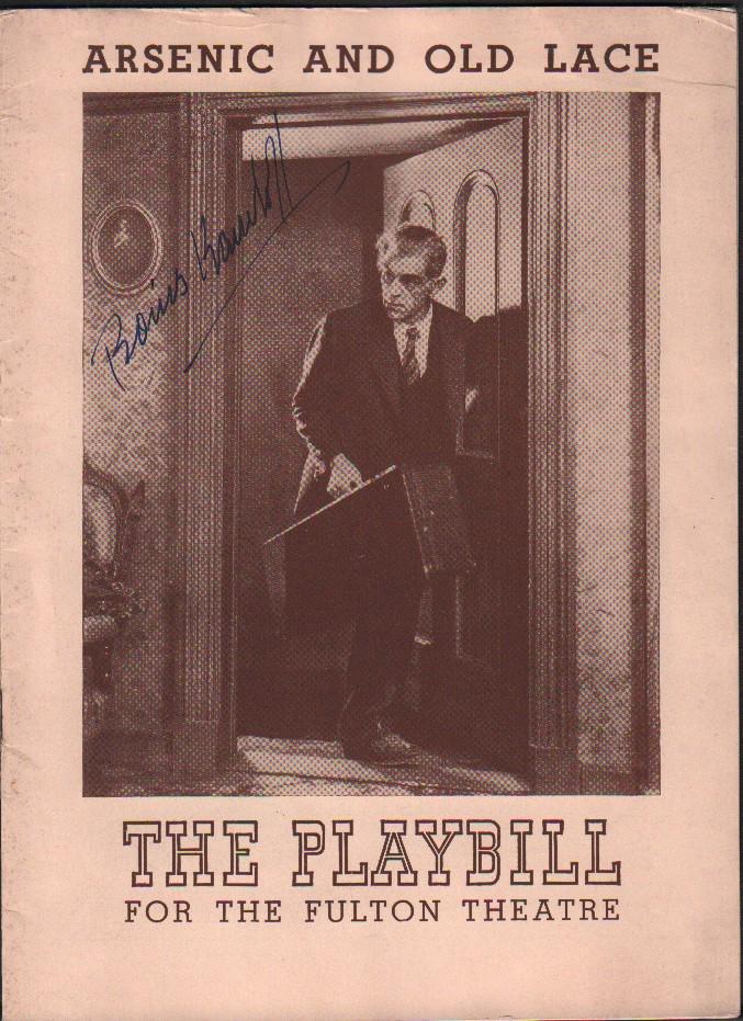 An early Broadway playbill for Arsenic and Old Lace (1 of 1)