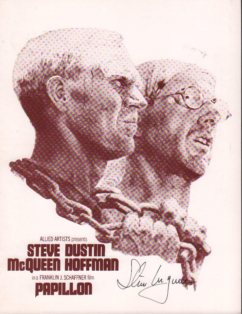 Papillon original premiere program signed on the cover (1 of 1)