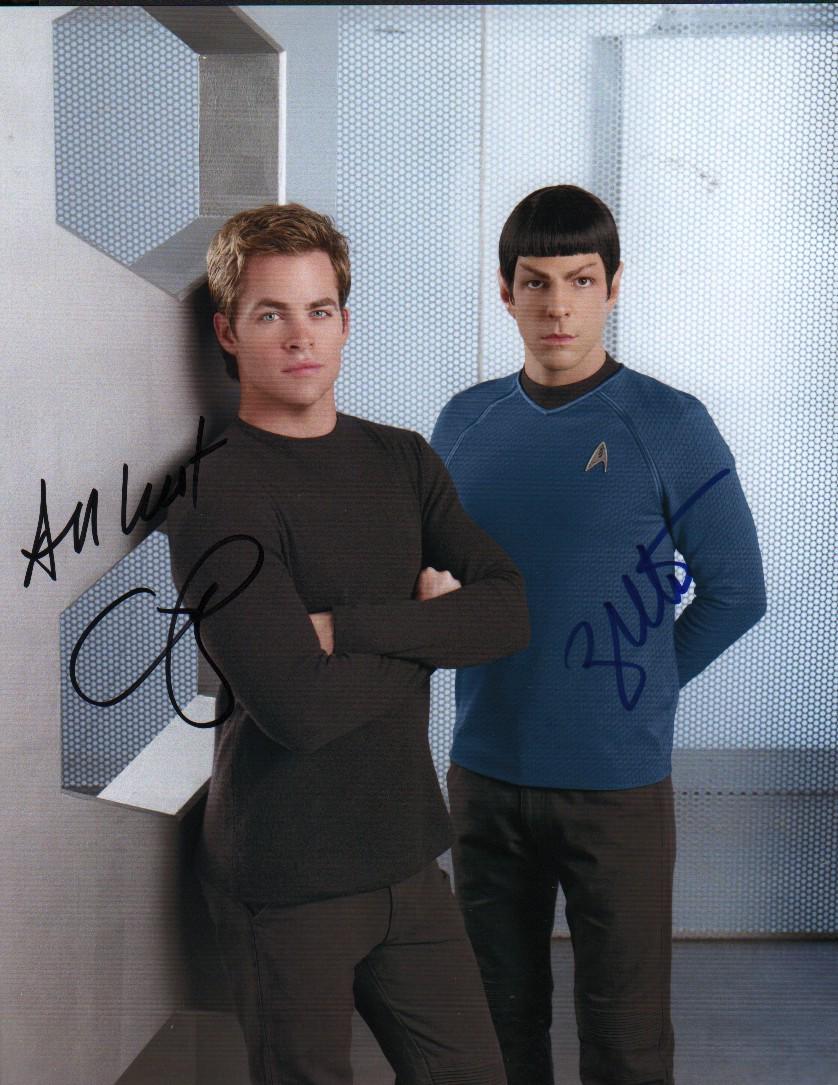 From the recent films signed Pine and Quinto as Spock (1 of 1)