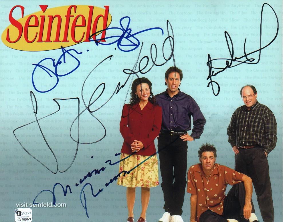 A Seinfeld cast signed 8x10 by all four with Global (1 of 1)