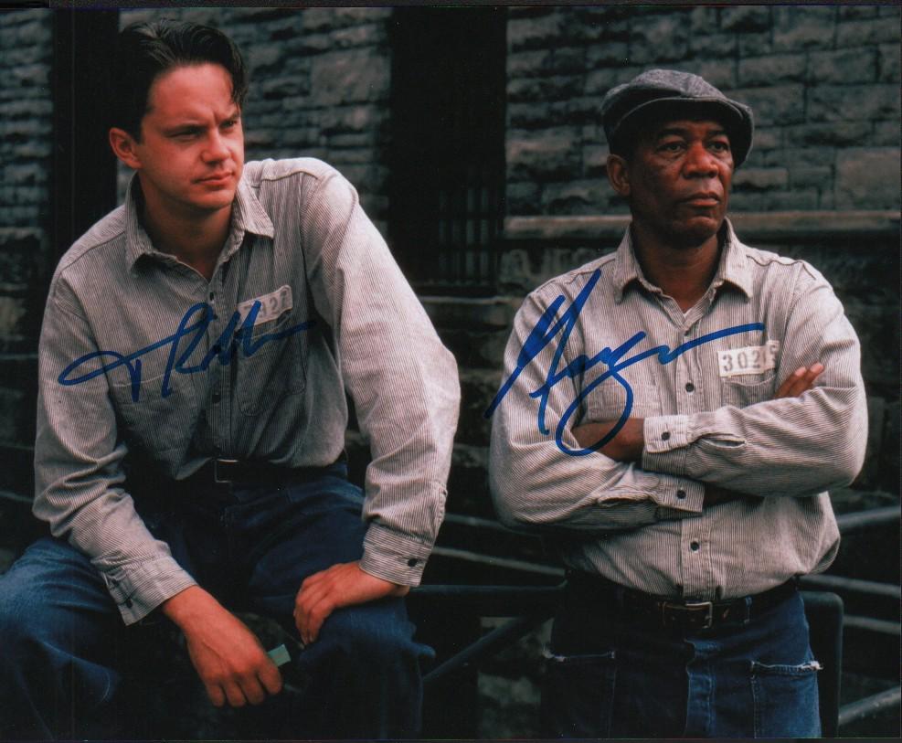 A color 8x10 signed by both stars Morgan Freeman and (1 of 1)