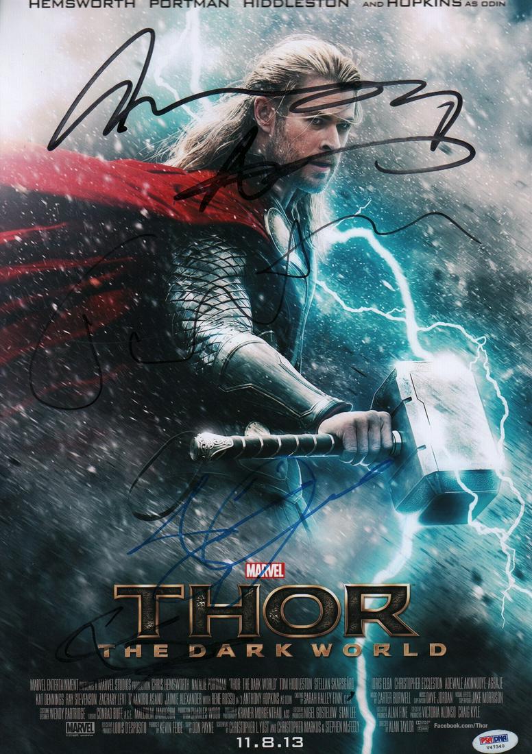 THOR Dark World cast signed 11x17 poster (1 of 1)