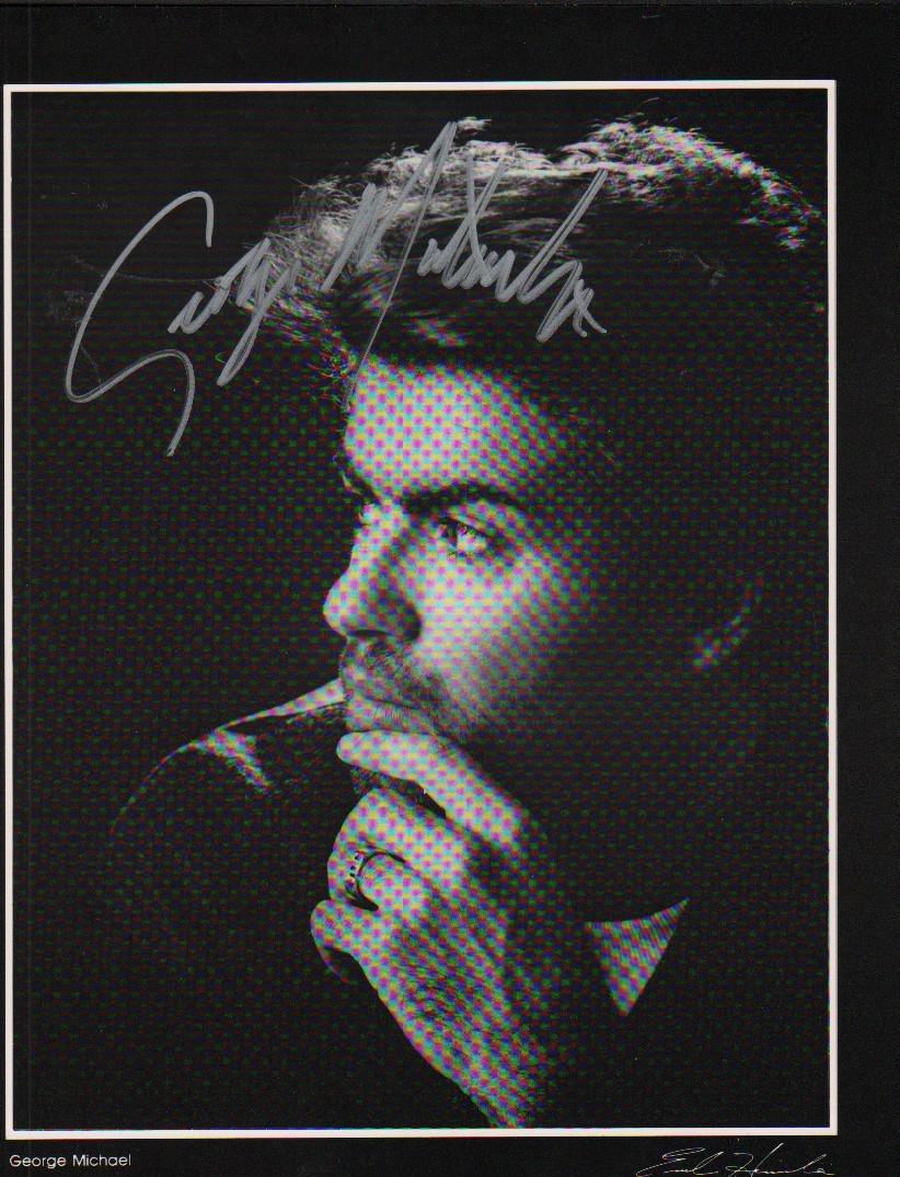George Michael rare signed 9x12 (1 of 1)