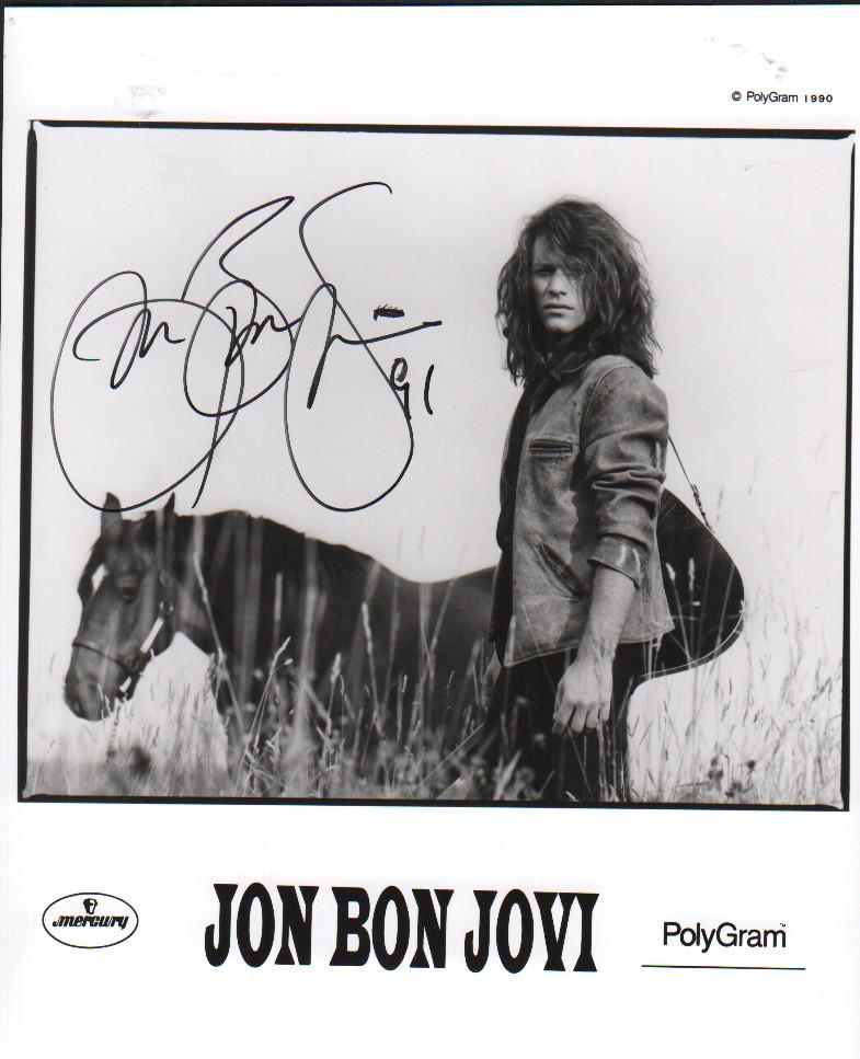 Jon Bon Jovi Signed Photo