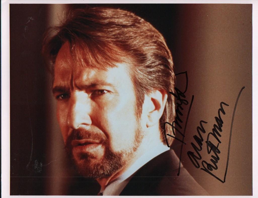 Alan Rickman signed Die Hard photo (1 of 1)