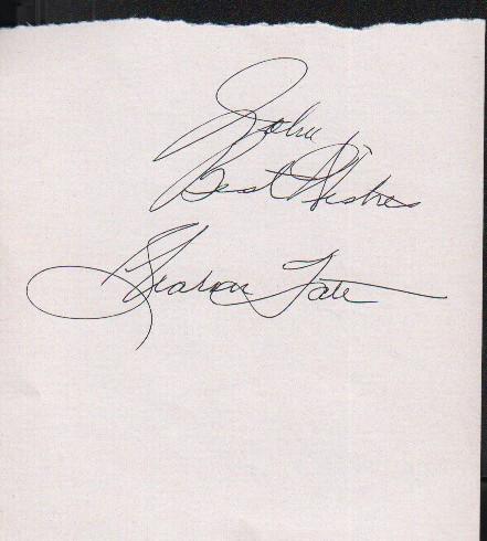 Sharon Tate signed page (1 of 1)