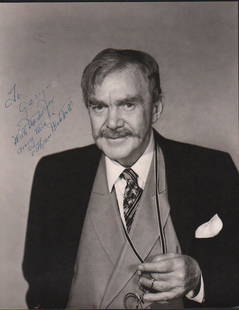 Thomas Mitchell signed photo: A RARE Gone with the Wind and western star this vintage signed 8x10 is to Gary Morris the famed make up artist with COA