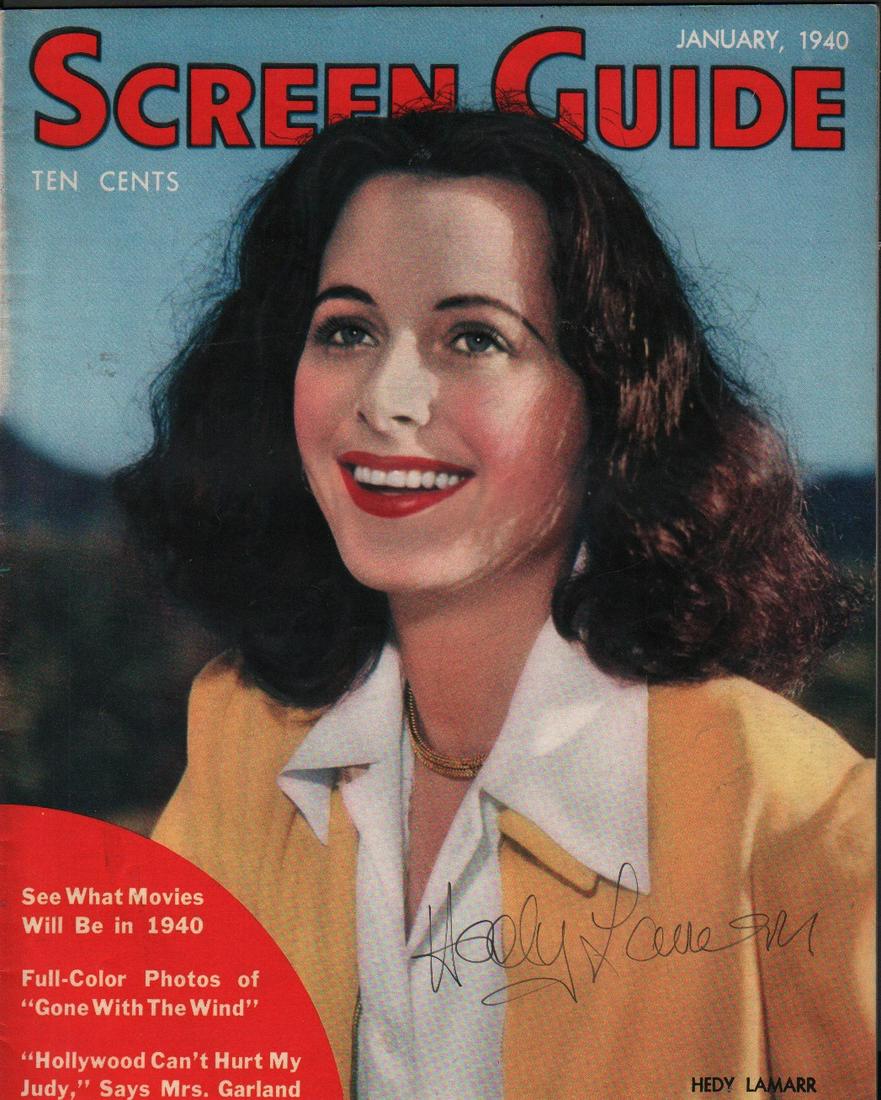 Hedy Lamarr signed magazine (1 of 1)