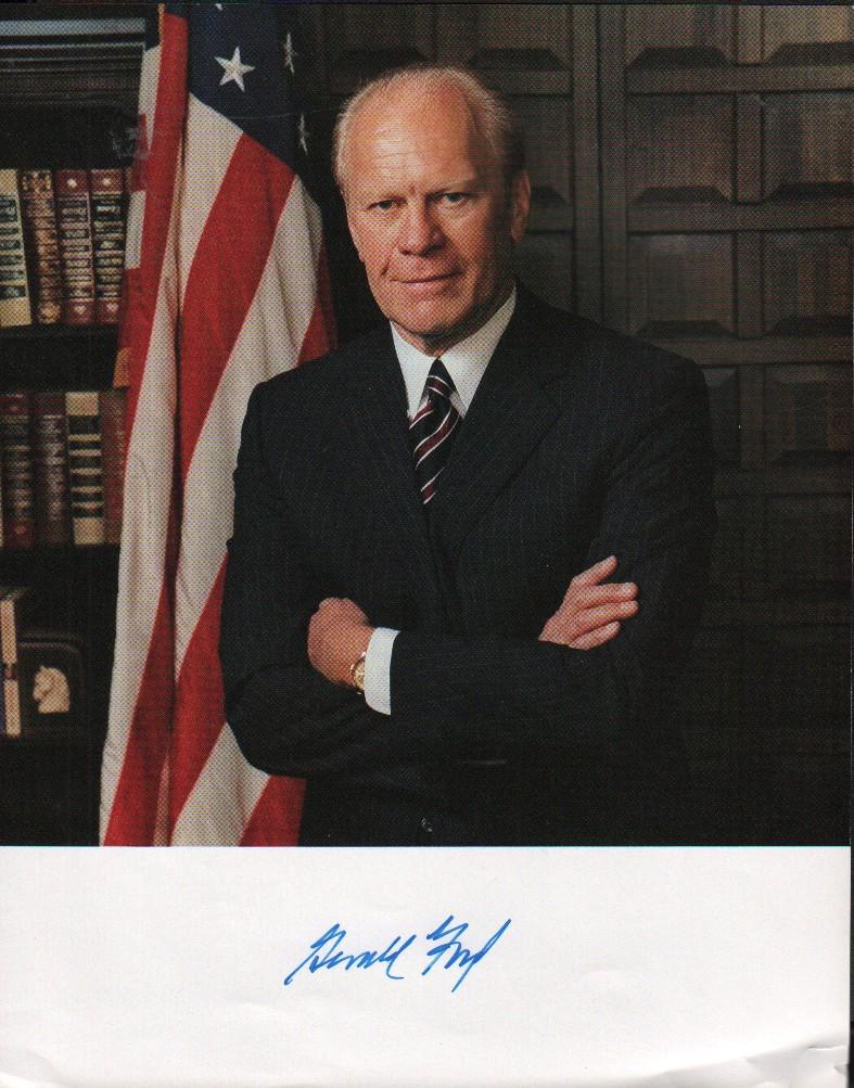 Gerald R Ford signed photo (1 of 1)