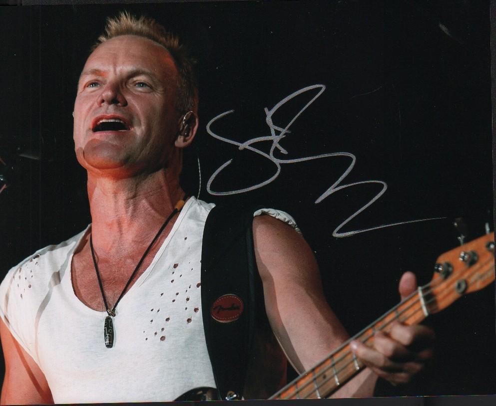 Sting signed photo (1 of 1)