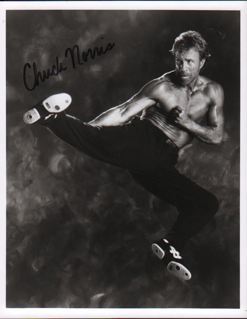 Chuck Norris signed photo (1 of 1)