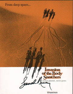 Invasion of the Body Snatchers signed program: A rare premiere program signed by Leonard Nimoy who was in the classic horror sci fi film with COA