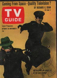 Bruce Lee RARE signed Green Horet TV Guide